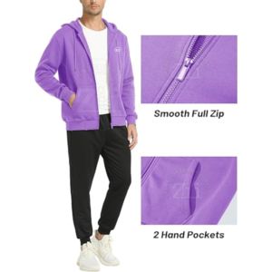 Sudadera con Capucha, 310 g/m², Estampado Personalizado, Bordado, Corte Regular para Hombre, Sudadera de Invierno, Diseño Propio, Suave, 100% Algodón, Forro Polar - Product Image 3