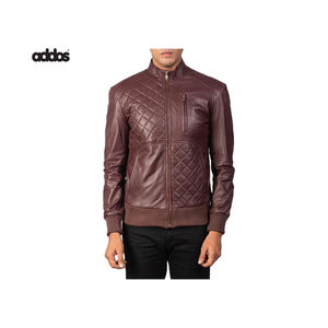 Veste en cuir de vêtements pour hommes, veste en cuir nouvelle mode, veste en cuir coupe-vent pour hommes, vente en ligne - Product Image 6