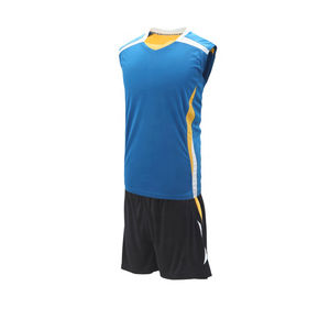 Vente en gros, nouveau design élégant, ensembles d'uniformes de volley-ball 2023 entièrement sublimés, manches courtes en polyester, logo personnalisé Fo - Product Image 6