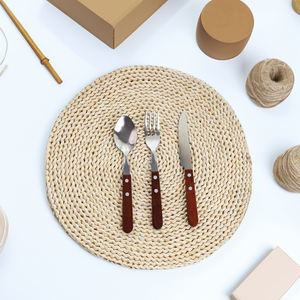 Material natural de Vietnam, bambú redondo, jacinto de agua y algas marinas, Mantel Individual reutilizable ecológico, VietnamCrafts TP2018 - Product Image 3