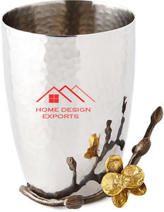 Morden Luxury Handmade Aluminum Table <b>Vase</b> Glossy Silver-Coated Wholesale Price Home Decor <b>Metal</b> <b>Vase</b> - Product Image 3