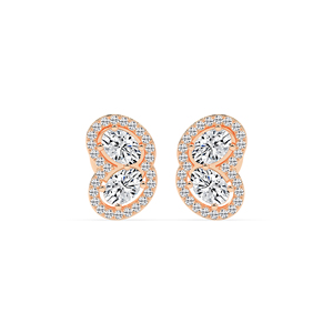 AIER-007 Classic Sparkling Diamond Boucles d'oreilles pour les femmes pour en or jaune platine ou or blanc et or rose - Product Image 5