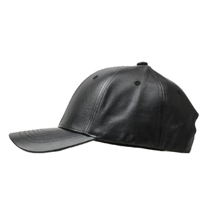 Gorra de béisbol de tamaño adulto para hombre RIVIAN ATLANTIC, superventas, suministro ODM, estilo deportivo de cuero negro genuino - Product Image 3