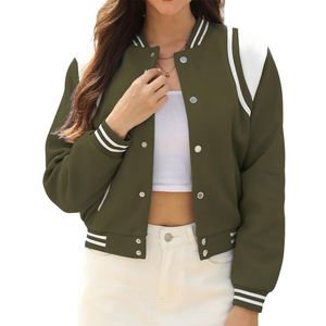 Chaqueta Universitaria Personalizada para Mujer, Nueva Llegada 2025, Chaquetas Universitarias Bordadas con Parches de Chenilla Personalizadas para Chicas - Product Image 1