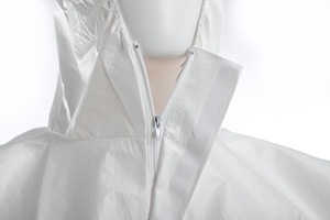 Combinaison de travail jetable en coton de qualité supérieure, respirante, antibactérienne, vêtement de sécurité avec capuche, impression sérigraphique pour hommes, vêtements de travail de haute qualité - Product Image 4