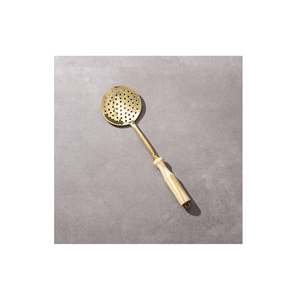 Cucharón de latón Cuchara Cucharones de cocina Cuchara 12 piezas Utensilios de cocina Artículos de hotel Cuchara de latón Accesorio decorativo - Product Image 4