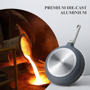 Recién llegados, juegos de utensilios de cocina de aluminio de inducción de cerámica azul moderna de alta calidad, sartenes antiadherentes para cocinar, sartenes para uso en la cocina - Product Image 5