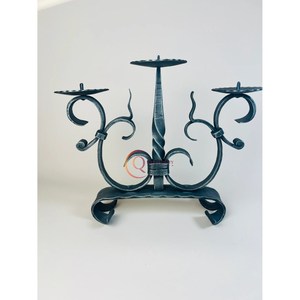 Fancy Design Superb Quality Black Metal Candelabra Wedding Centerpieces Black Unique <b>Candle</b> Jar Lightening Candelabra Top Sale - Product Image 4