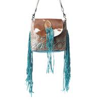 Sac Western en cuir véritable tendance, fait main, style bohème, design vintage luxueux pour femmes