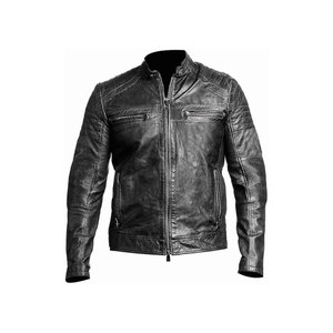 Chaqueta de motorista de invierno Vintage para hombre, Chaqueta corta de cuero PU - Product Image 5