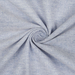 90x90 cm 200 GSM Home Textile Exporters' Woven 100% Cotton <b>Table</b> <b>Cloth</b> with Blue Chambray Stripes - Product Image 4