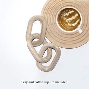 Vente chaude bohème 3-Link bois noeud décor à la maison nouveauté prix de gros chaîne lien décor pour salon - Product Image 3