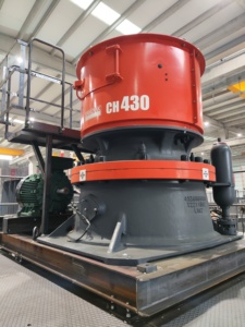 Trituradora de cono duradera de la serie HP para trituración secundaria en operaciones mineras con componentes principales, caja de engranajes de cojinete de motor - Product Image 5