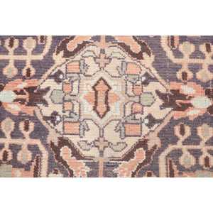 3.6x6.1 ft Vintage Rug, Rug, <b>Brown</b> Polka dot Rug <b>Wool</b> - Product Image 5