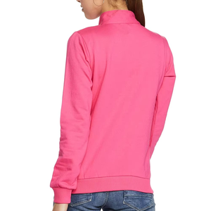 เสื้อฮู้ดสตรีทแบบมีซิปสีทึบเสื้อมีฮู้ดสำหรับผู้หญิงเสื้อมีฮู้ดเสื้อคอเต่ามีซิป - Product Image 4