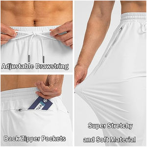 กางเกงวอร์มทรงตรงของผู้ชายกางเกงวอร์มทรงหลวมลายทางสำหรับวิ่งจ๊วบซักแบบย้อนยุคโลโก้ได้ตามต้องการ - Product Image 5