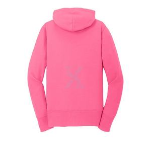 Sudaderas con capucha de mujer de alta calidad con bolsillos de color sólido de manga larga bordados-Uso de moda con sudaderas con cremallera suelta - Product Image 6