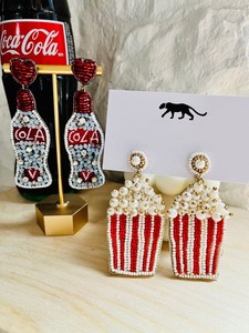 ต่างหูลูกปัดข้าวโพดคั่ว - Product Image 4