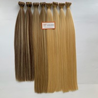 Offres de Gros des Vendeurs Vietnamiens : Extensions de Cheveux Humains Vierges 100% Grade 12A, Lisses, à Bandes Adhésives, Couleur Mèches, Double Trame Faite à la Machine, Installation Facile