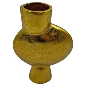 Vase de table en acier inoxydable fabriqué à la main laiton plaqué urne décorative en aluminium fleur vase décoratif de table en gros - Product Image 2