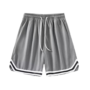 Pantalones cortos deportivos de verano para hombre, informales, sueltos, transpirables, de seda helada, de secado rápido, cinco puntos, elásticos, nuevos, de baloncesto sólido medio, deportes en pareja - Product Image 1