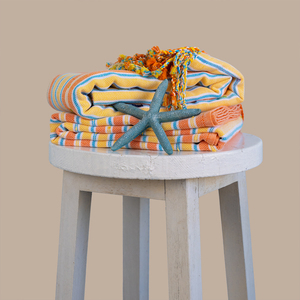 Hot Deal Luxury <b>Turkish</b> 100% Cotton Peshtemal Striped Fouta Eco-Friendly Quick Dry Sand-Free <b>Beach</b> <b>Towel</b> with Custom Logo Option - Product Image 1