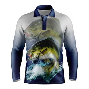 Camisas Polo de Manga Larga para Hombre, al por Mayor, Más Vendidas, con Logotipo Personalizado, Nuevo Estilo, Camisas de Pesca 100% Poliéster - Product Image 1