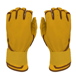 Guantes de bateo de cuero para mayor comodidad y transpirabilidad con logotipo personalizado Guantes de bateo de béisbol de cuero Premium - Product Image 1