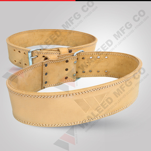 Cinturón de levantamiento de pesas de cuero de doble punta, cinturón de potencia de 10 mm de grosor, cinturón de entrenamiento de gimnasio de alta resistencia para fitness y levantamiento de pesas - Product Image 4