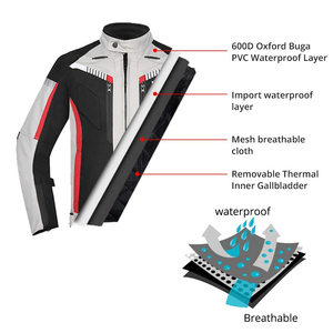 Veste de protection pour moto en textile Cordura 600d de haute qualité - Product Image 4