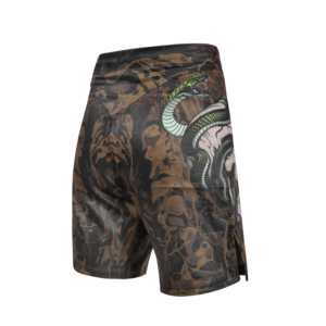 Pantalones Cortos de MMA Blancos de Diseño Personalizado GREEN HILL, Ropa de Poliéster Elástico para Grappling y BJJ para Gimnasio, Sublimados (10503) - Product Image 1