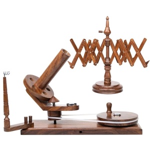 Enrouleur à fil en bois artisanal de qualité export avec fixation à pince robuste pour un enroulement de pelote sans nœuds, disponible au meilleur prix - Product Image 5