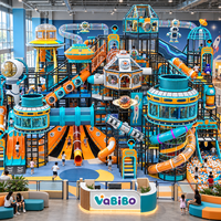 Toboggan Spirale Commercial pour Aire de Jeux Intérieure, Équipement de Labirint d'Escalade, Parcours Ninja, Piscine à Balles, Tours de Jeu en Matériau EPE Haute Densité