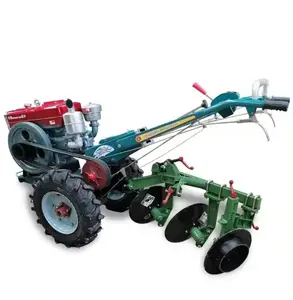 Farm Mini Farm Diesel Monoculture Power Tiller Two Wheel Mini Walking Hand Tractor For Sale