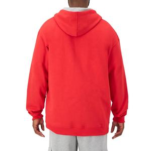 เสื้อมีฮู้ดผ้าคอตตอนโพลีเอสเตอร์อบอุ่นมีซิปรูดธรรมดาสำหรับผู้ชายและผู้ใหญ่ - Product Image 2