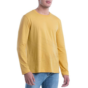 T-shirts à manches longues pour hommes, personnalisables avec logo, en coton/polyester, séchage rapide, teinture supérieure, haute qualité, 220g, coupe classique – Meilleures ventes - Product Image 6