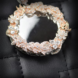 Moissanite diamant lettre pendentif glacé Hip Hop diamant mode 925 argent VVS fleur beauté pendentif bijoux pour femmes - Product Image 6