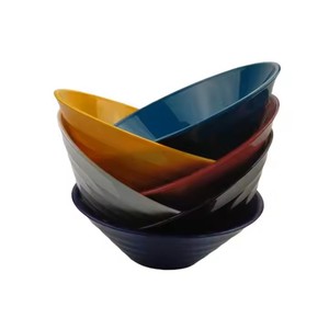 Vaisselle en plastique colorée écologique durable bols sûrs pour les repas de famille - Product Image 4