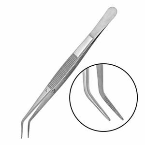 Pinzas quirúrgicas curvadas, pinzas de algodón y vendaje, pinzas quirúrgicas de Punta dentada, pinzas para Meriam - Product Image 5