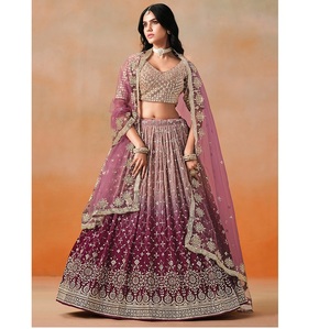 Nhà thiết kế sang trọng lehenga <span class=keywords><strong>choli</strong></span> với công việc thêu lý tưởng cho đám cưới và những dịp đặc biệt từ nhà cung cấp Ấn Độ - Product Image 1