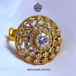 Bague en moissanite blanche AD Stone - Product Image 3