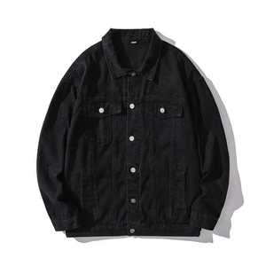 แจ็คเก็ตผู้ชายขายส่ง ผ้าฝ้าย 100% แจ็คเก็ตยีนส์วินเทจสำหรับผู้ชาย ออกแบบโลโก้ตามสั่ง ฤดูใบไม้ผลิ พร้อมตกแต่งกระดุม - Product Image 3