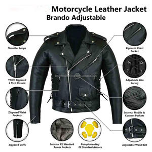 Chaqueta de cuero de vaca chaqueta de carreras profesional 100% cuero Original a prueba de agua y viento para hombres ropa deportiva de alta calidad - Product Image 2