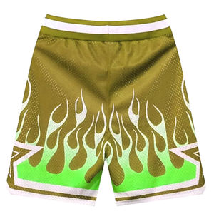 Short de gymnastique d'été en maille réversible pour hommes, à séchage rapide, respirant, imprimé de techniques de basket-ball, OEM et ODM personnalisés - Product Image 2