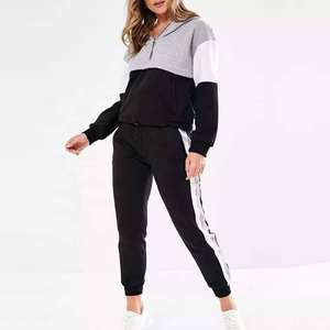 Survêtements surdimensionnés respirants pour femmes, logo personnalisé, molleton de coton, parfait pour la salle de sport et les tenues décontractées, vêtements de sport, ensembles de survêtement - Product Image 1