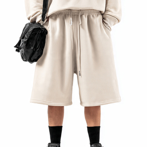 Ensemble de shorts de survêtement imprimés à jambes larges pour hommes, t-shirt imprimé à épaules tombantes pour hommes, shorts de survêtement amples, ensembles deux pièces pour hommes - Product Image 3