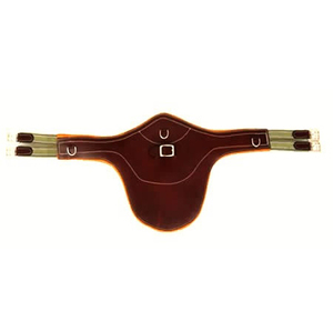 Wholesale Horse Leather Jumping Girth – <b>Equestrian</b> Adjustable Padded Jumping Saddle Girth Stainless Steel Buckles OEM/Custom - Product Image 3