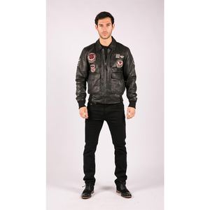 Veste de motard en cuir de mouton véritable pour homme, cuir véritable souple, vêtements décontractés tendance, vêtements d'extérieur pour l'hiver et l'automne - Product Image 5