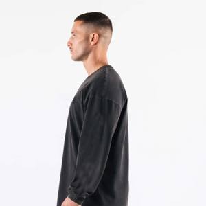 Top Trending Camiseta cómoda Slim Fit camiseta hombres ropa Casual liso manga larga Camiseta Pakistán hecho camisa - Product Image 4