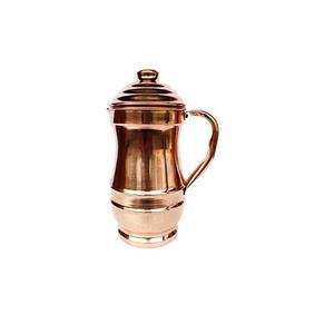 Pure Copper Jug With Gold Finished Lid for Serving Water Home Kitchen Use - Product Image 3